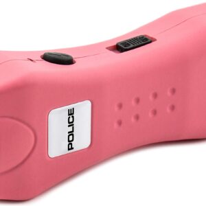 POLICE Stun Gun 618 - Mini Rechargeable with LED Flashlight, Pink