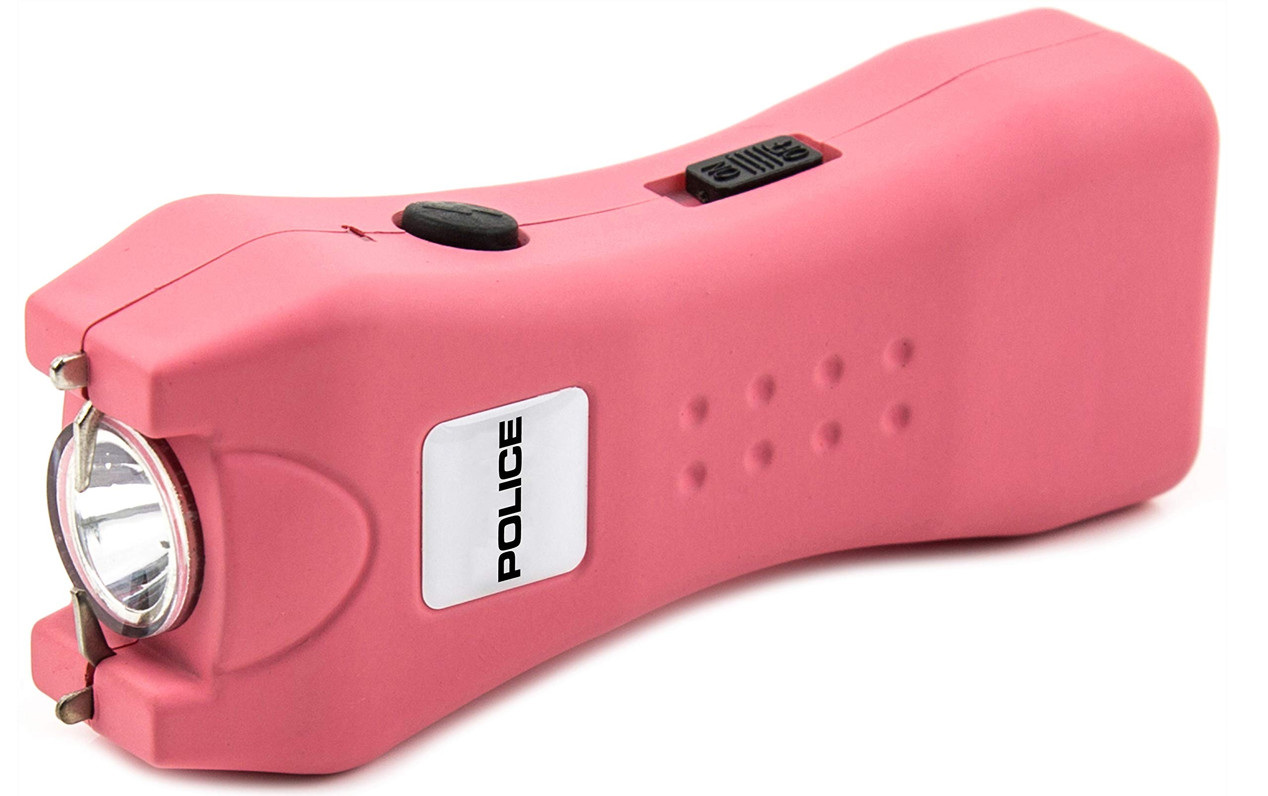 POLICE Stun Gun 618 - Mini Rechargeable with LED Flashlight, Pink