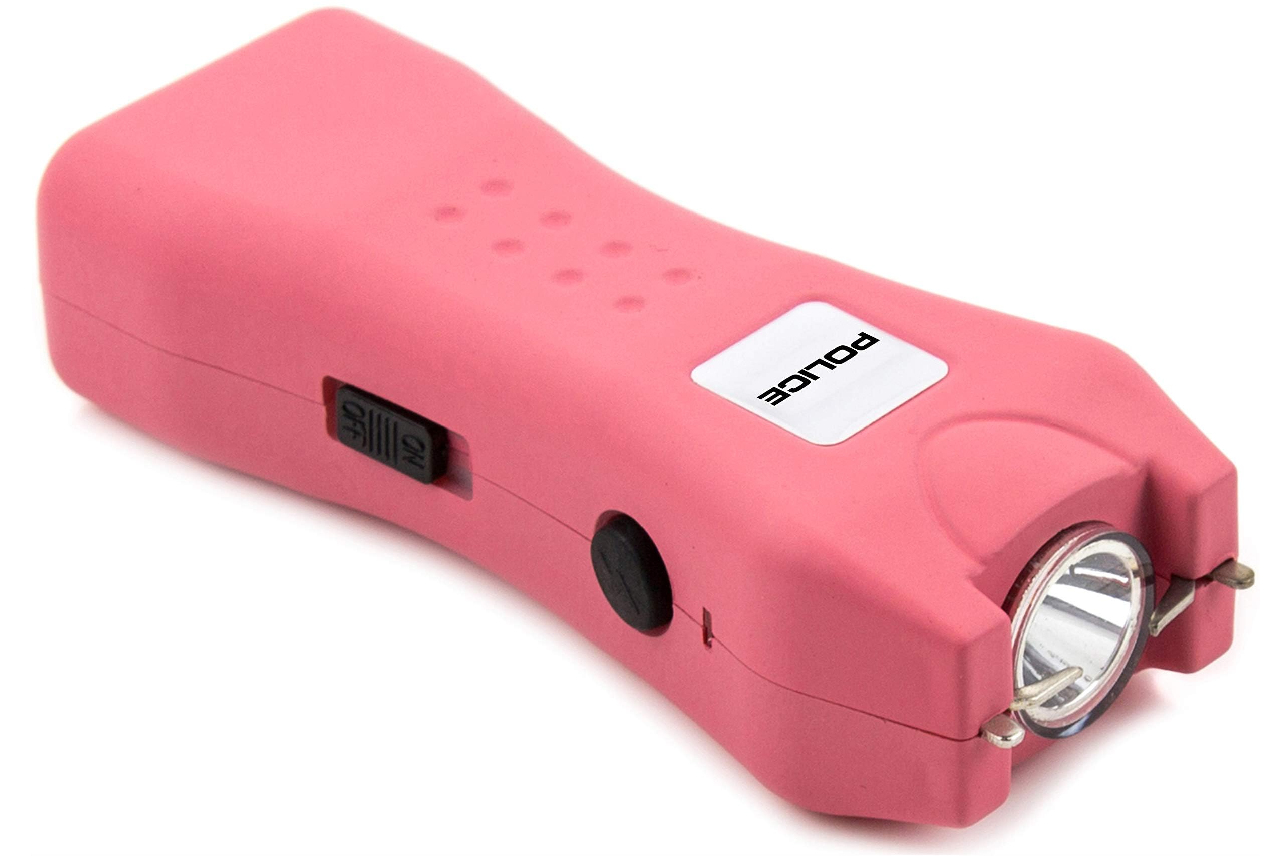 POLICE Stun Gun 618 - Mini Rechargeable with LED Flashlight, Pink