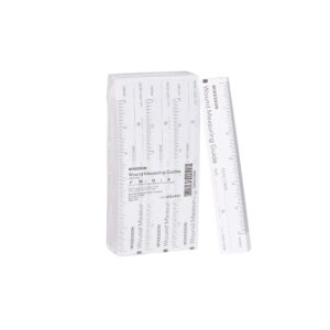 mckesson wound measuring guide ruler, non-sterile, paper, 6 in, 50 count, 12 packs, 600 total