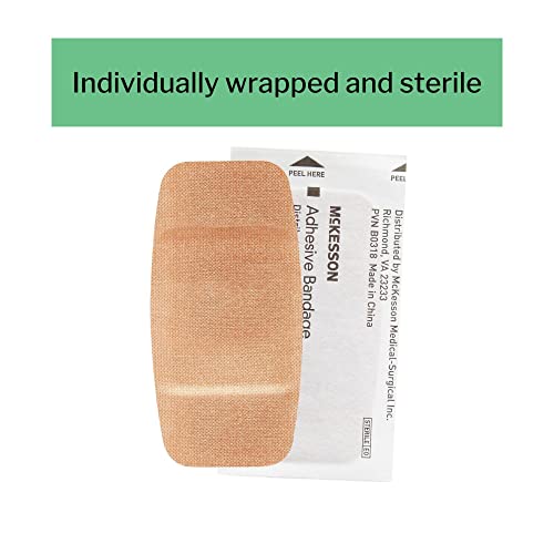 McKesson Adhesive Bandages, Sterile, Fabric Patch, 2 in x 4 in (50 Count (Pack of 1))