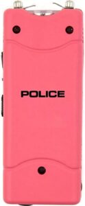 police stun gun 801 - mini rechargeable with led flashlight, pink