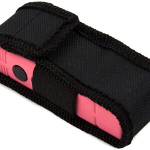 POLICE Stun Gun 801 - Mini Rechargeable with LED Flashlight, Pink