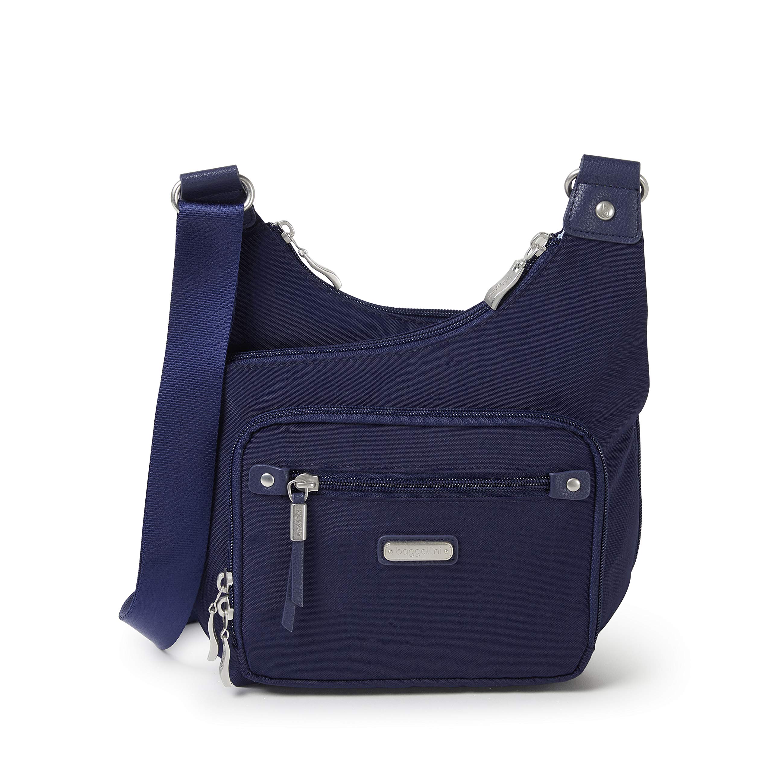 Baggallini womens RFID Cross City Bagg, Navy, One Size US