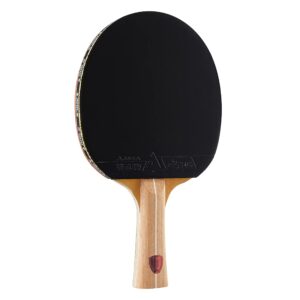 joola omega control - tournament performance ping pong paddle - table tennis racket for advanced training with flared handle - includes vizon table tennis rubber - designed for control