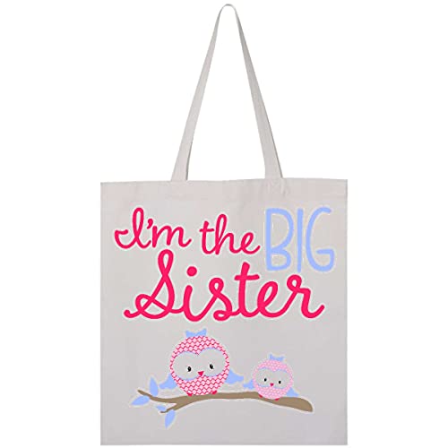 inktastic Big Sister Owls Tote Bag 0020 White 276cb