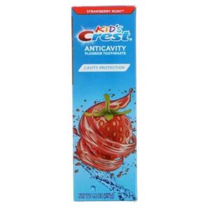 Crest Toothpaste Kids Strawberry Rush, 4.2 Ounce (Pack of 3)