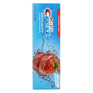 Crest Toothpaste Kids Strawberry Rush, 4.2 Ounce (Pack of 3)