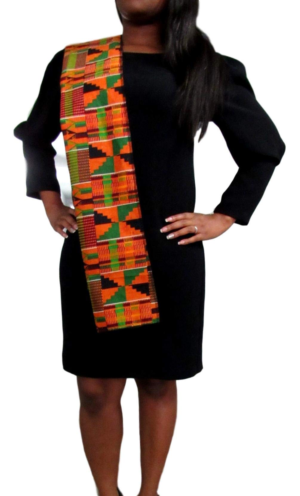 African Kente Stole, Kente Scarf, Sash, Kwanzaa, Choir, Black History, Graduation, African Pattern, Table Runners