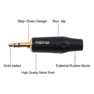 tisino 3.5mm to Dual XLR Stereo Cable 1/8 inch Mini Jack to 2 XLR Male Y Splitter Adapter Cord- 3.3 FT