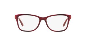 coach hc6129 prescription eyewear frames, burgundy laminate/demo lens, 52 mm