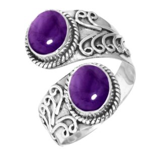 jeweloporium 925 sterling silver ring for women size 6.5 purple genuine amethyst stone solitaire silver ring thanksgiving gift costume jewelry