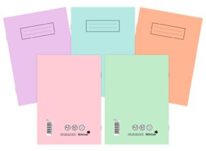 silvine a5 notebooks assorted pastel colours (pack of 10)