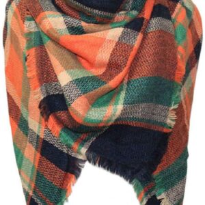 vxsvxm Shawl Tartan Women's Plaid Scarf Winter Oversized Scarves Wrap Blanket Scarf Warm Tassels Pashmina Poncho Scarf