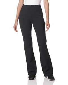 skechers women's go walk high waisted flare pant, black, xx-large