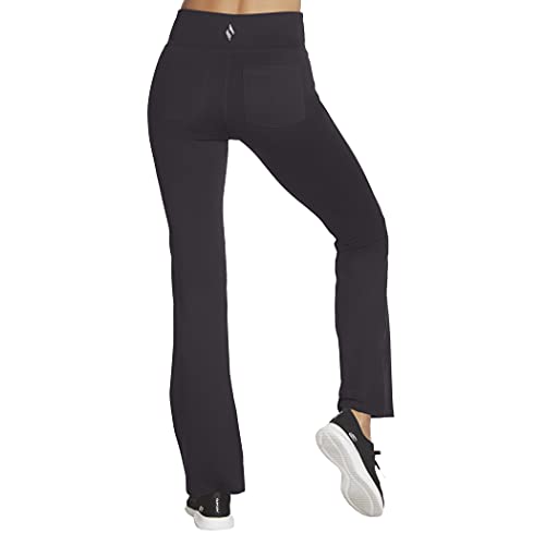 Skechers Women's Go Walk High Waisted Flare Pant, Black, XX-Large