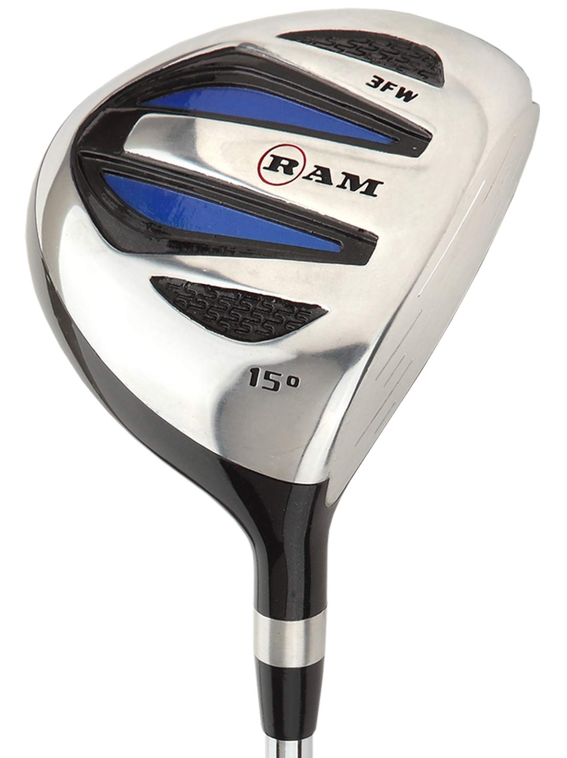 Ram Golf EZ3 Mens Steel Wood Set - Driver, 3 & 5 Wood - Headcovers Included