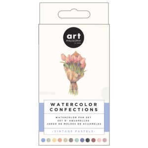 Prima Marketing Prima Confections Watercolor Pans 12/Pkg-Vintage Pastel