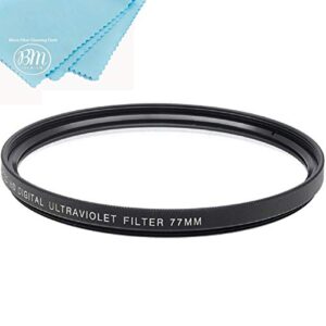 77mm multi-coated uv protective filter for nikon coolpix p1000 16.7 digital camera