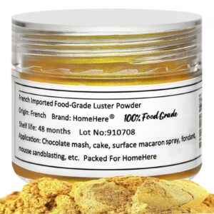 homehere luster powder dust edible cake dust, 7g