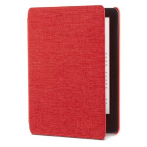 kindle fabric cover - punch red (10th gen - 2019 release only—will not fit kindle paperwhite or kindle oasis).