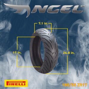 Pirelli Angel ST Front 120/70ZR17 & Rear 180/55ZR17 Sport Touring Motorcycle Tires - 120/70-17 180/55-17 Two Pack