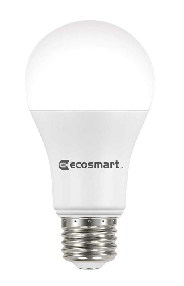 (8-Pack) EcoSmart LED Dimmable 100-Watt Bright White Light Bulb, A19, 1680-Lumen, 3000K, E26 Base