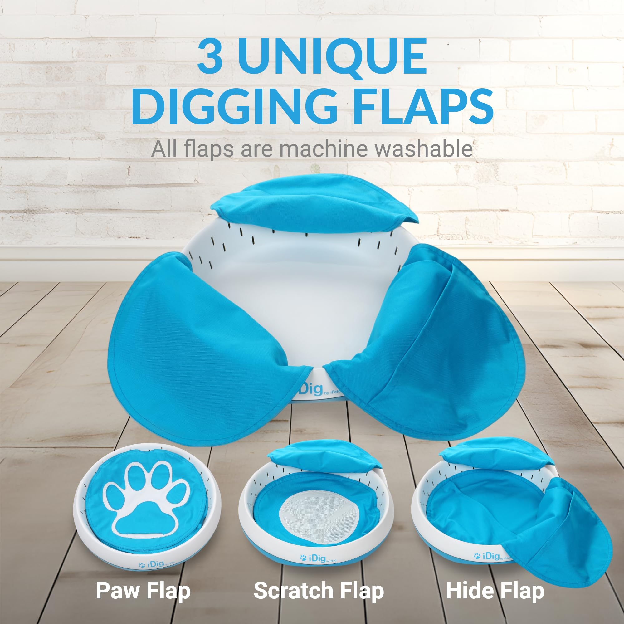 iFetch iDig Stay Dog Digging Toy, Interactive Sniff Mat for Dogs, Activity Treat Puzzle for Mental Stimulation and Enrichment