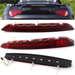 Kqiang 1PCS Red Light Red Lens Trunk 3rd Third Brake Stop Light Rear Lamp Assembly Replacement for BMW E85 Z4 2003-2008 Replaces 63256917378