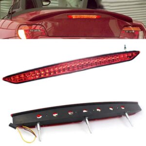 Kqiang 1PCS Red Light Red Lens Trunk 3rd Third Brake Stop Light Rear Lamp Assembly Replacement for BMW E85 Z4 2003-2008 Replaces 63256917378