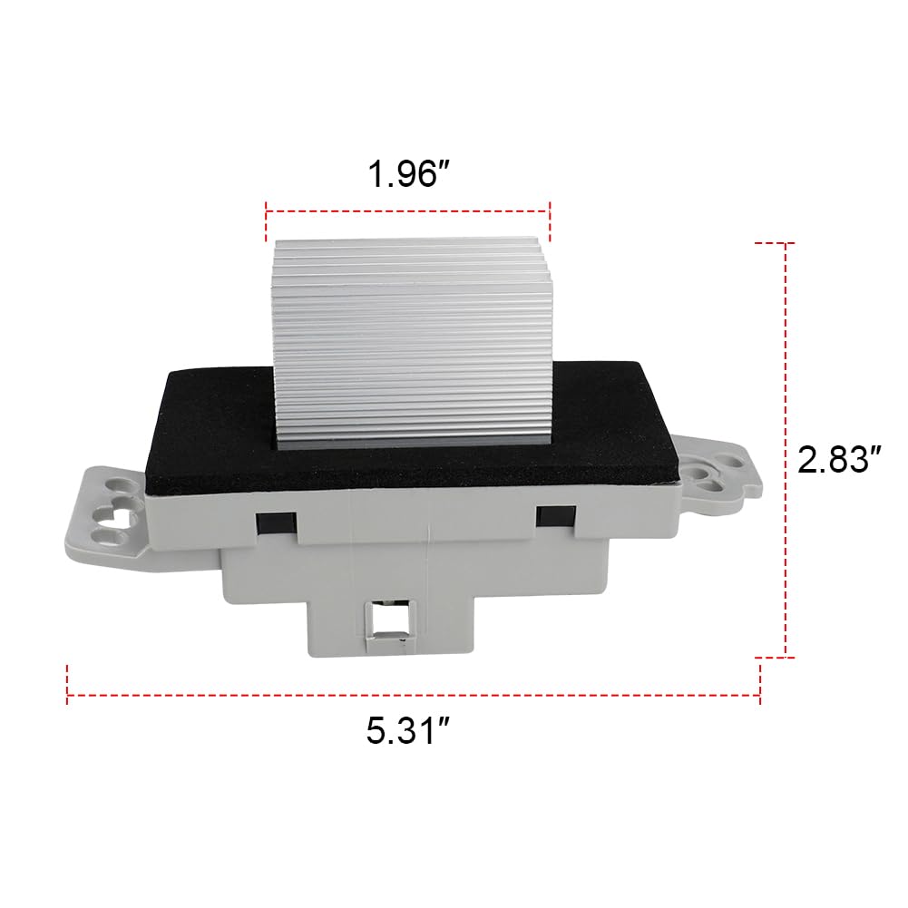 WMPHE Compatible with AC Blower Motor Resistor Buick Rainier Cadillac Chevrolet GMC HVAC AC Blower Motor Resistor kit With harness Replace OEM 15-81773, 89018778, 89019351