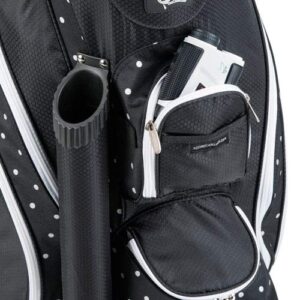 RJ Sports PARADISE 9" Deluxe Ladies Cart Bag, Polk A Dot, 9