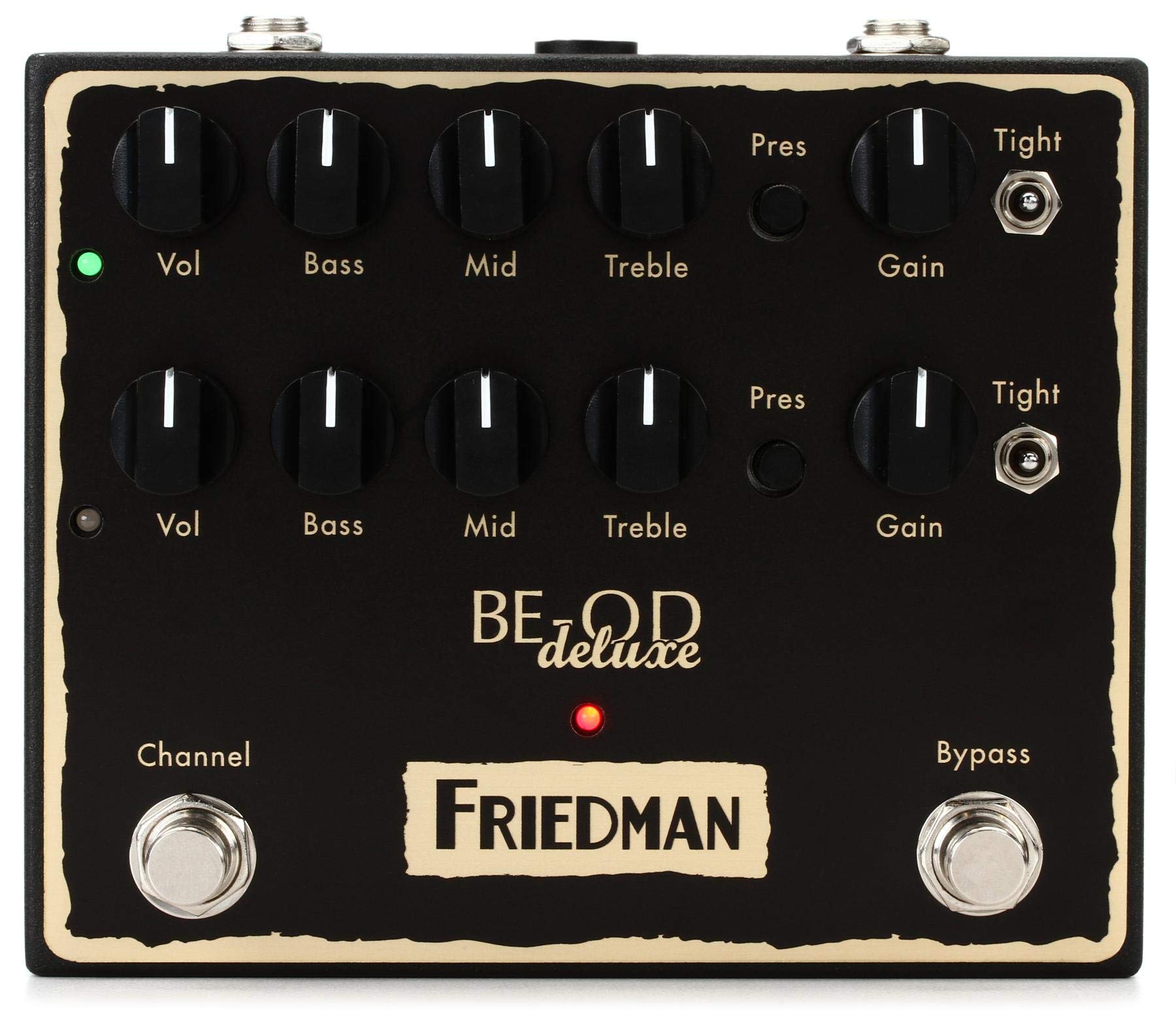 Friedman Amplification BE-OD Deluxe Dual Overdrive Guitar Effects Pedal