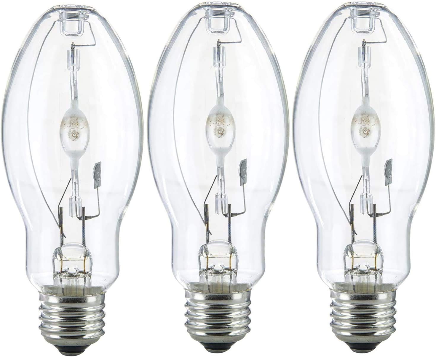 Bluex Bulbs (3 Pack) MH50/U/MED 50W Metal Halide Bulb ED17 Medium Base Clear