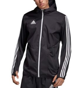 adidas men's tiro 19 warm jacket (small) black/white