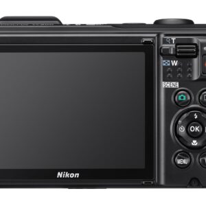 Nikon W300 Waterproof Underwater Digital Camera with TFT LCD, 3in, Black (26523) (Renewed)