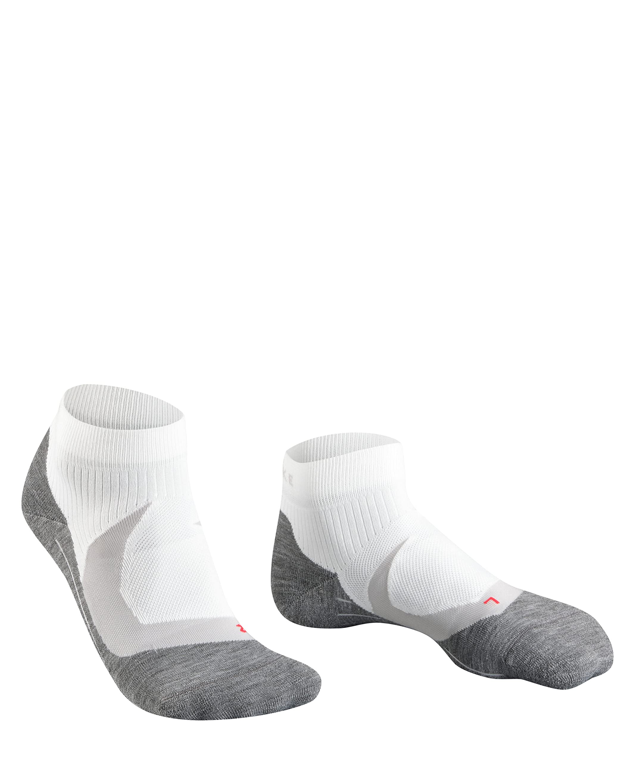 FALKE Men's RU4 Endurance Cool Short Running Socks, Quarter Cut, Medium Cushion, Breathable Quick Dry, Cooling, Nylon, White (White-Mix 2020), 10.5-11.5, 1 Pair