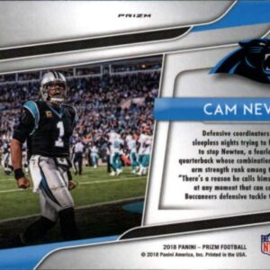 2018 Panini Prizm Hype Prizm #4 Cam Newton Carolina Panthers NFL Football Trading Card