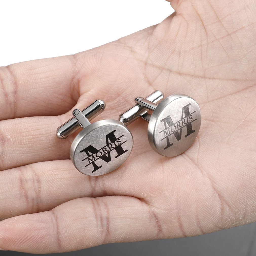 ZUNON Father of The Bride Cufflinks & Tie clips Father of The Bride Gifts I Loved You First Wedding Tie Clips Bar Tack (Cufflinks & tie clip)