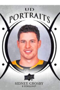 2018-19 upper deck portraits hockey card #p-39 sidney crosby pittsburgh penguins official ud trading card