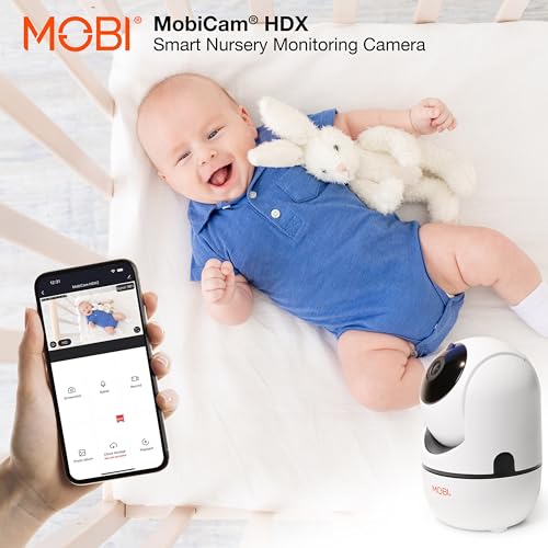 MOBI - MobiCam Indoor Camera - Baby Monitor with Camera and Audio - Smartphone and Wi-Fi Access