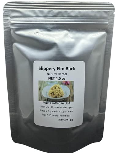 Slippery Elm Bark - Dried Ulmus rubra C/S from 100% Nature (8 oz)