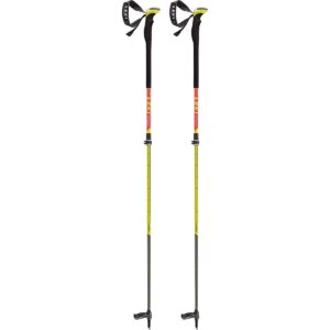 leki aergonlite 2 carbon ski poles bright red neon yellow