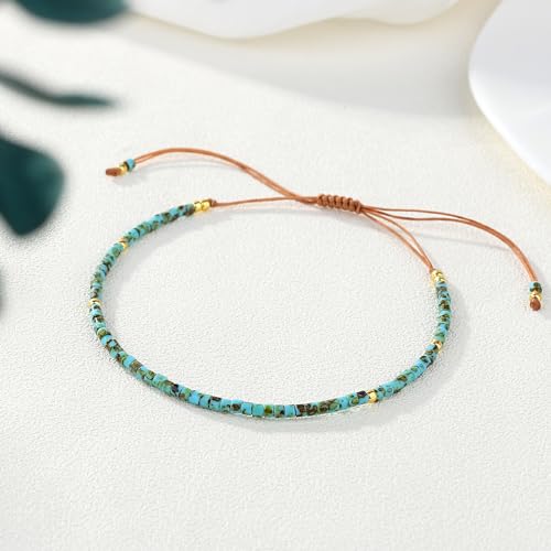 KELITCH Seed Beaded Bracelets Handmade Braided Adjustable Charm String Chains Bracelets for Women Friendship Fashion Jewelry