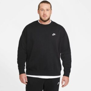 Nike Men's NSW Club Crew, Black/White, X-Large