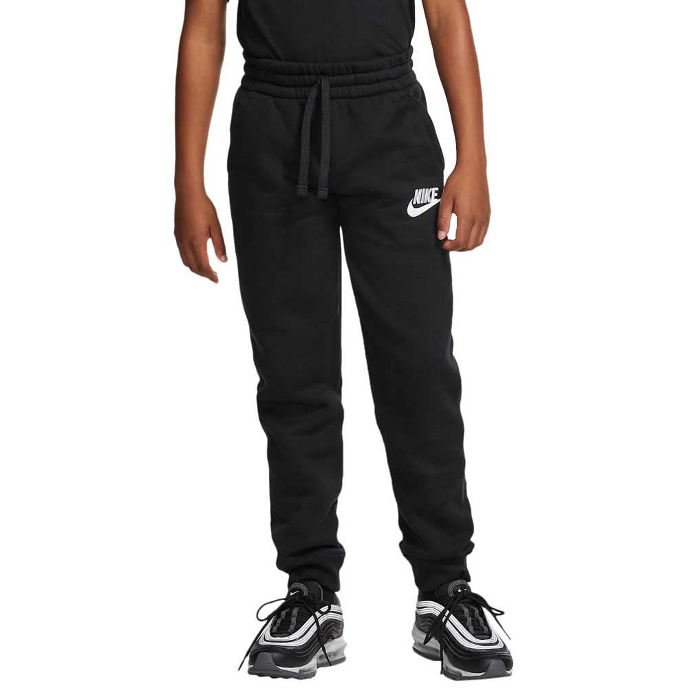 Nike Boys NSW Club Jogger Fleece Pant, Black/Black/White, X-Small