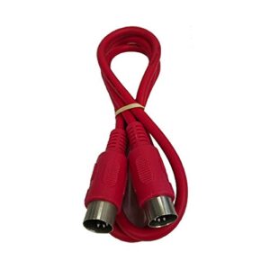 cable up cu/md103/red 3' midi male to midi male midi cable (red)