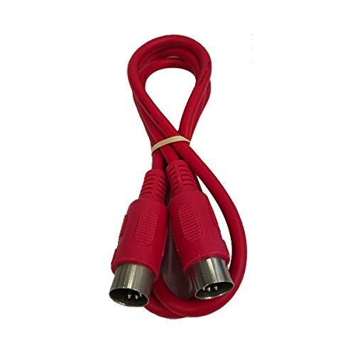 Cable Up CU/MD103/RED 3' MIDI Male to MIDI Male MIDI Cable (Red)