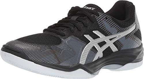 ASICS Women's Gel-Tactic 2 Volleyball Shoes, 10, Black/Silver