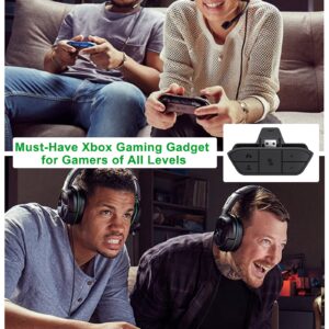 LEVELHIKE Stereo Headset Adapter for Xbox One & Xbox Series X|S Controller - Adjust Audio Balance (Game Sound & Voice Chat), Volume, Mic Directly